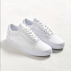 White Old Skool Vans